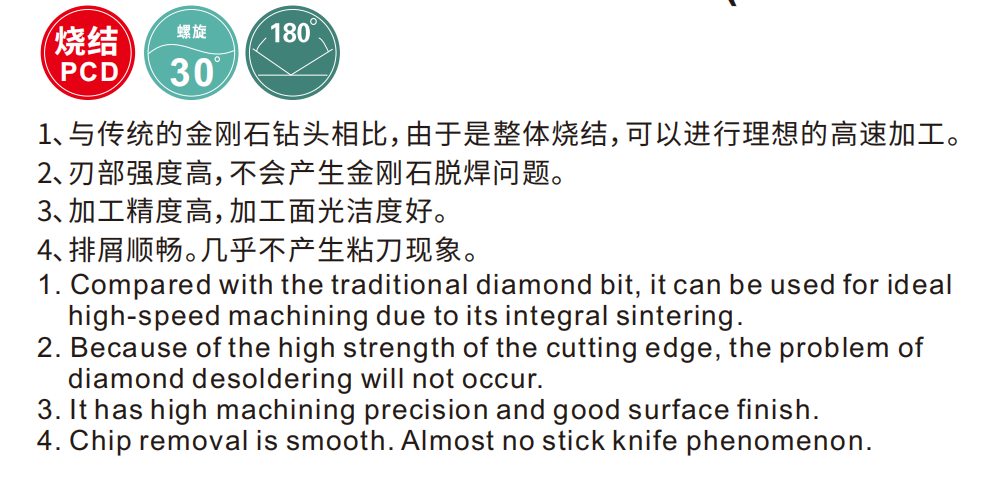 SCD烧结式定柄⾦刚⽯钻头