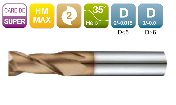 HME235二刃平底铣刀