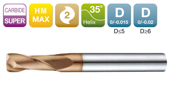 HMEL235二刃加长柄平底铣刀