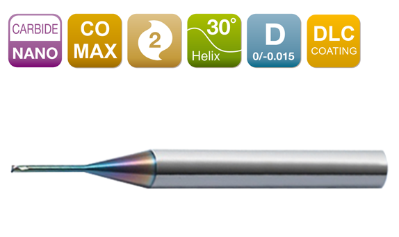 COE-230 ⼆刃深沟平底铣⼑